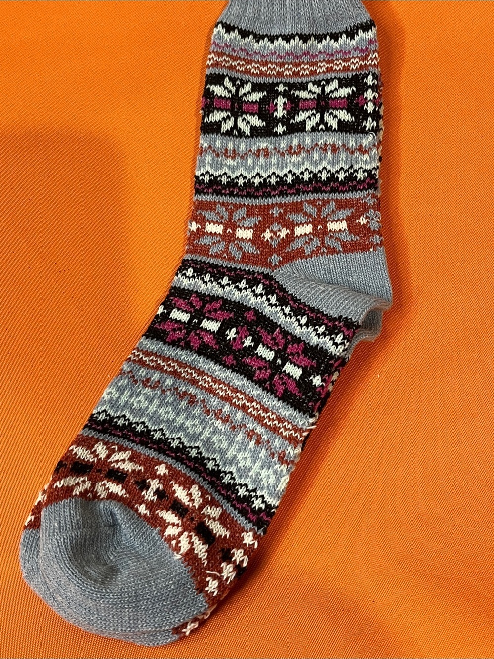 Cozy Patterned Women’s Crew Sock -